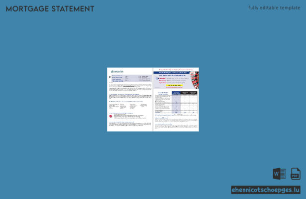 Hypothekendarlehensabrechnung der Union National Bank aus Abu Dhabi, Vereinigte Arabische Emirate, im Word- und PDF-Format, 8 Seiten, Beispielansicht 5-6